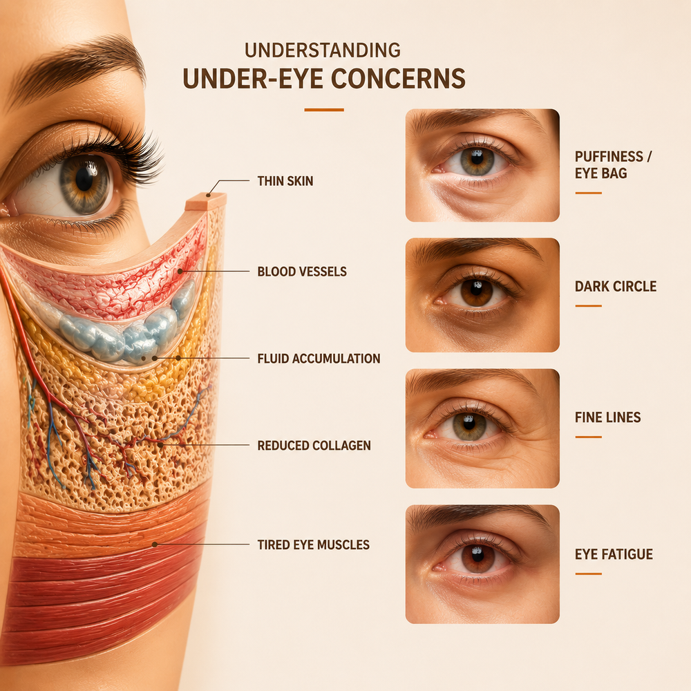 Why Tired Eyes, Puffiness, Dark Circles &