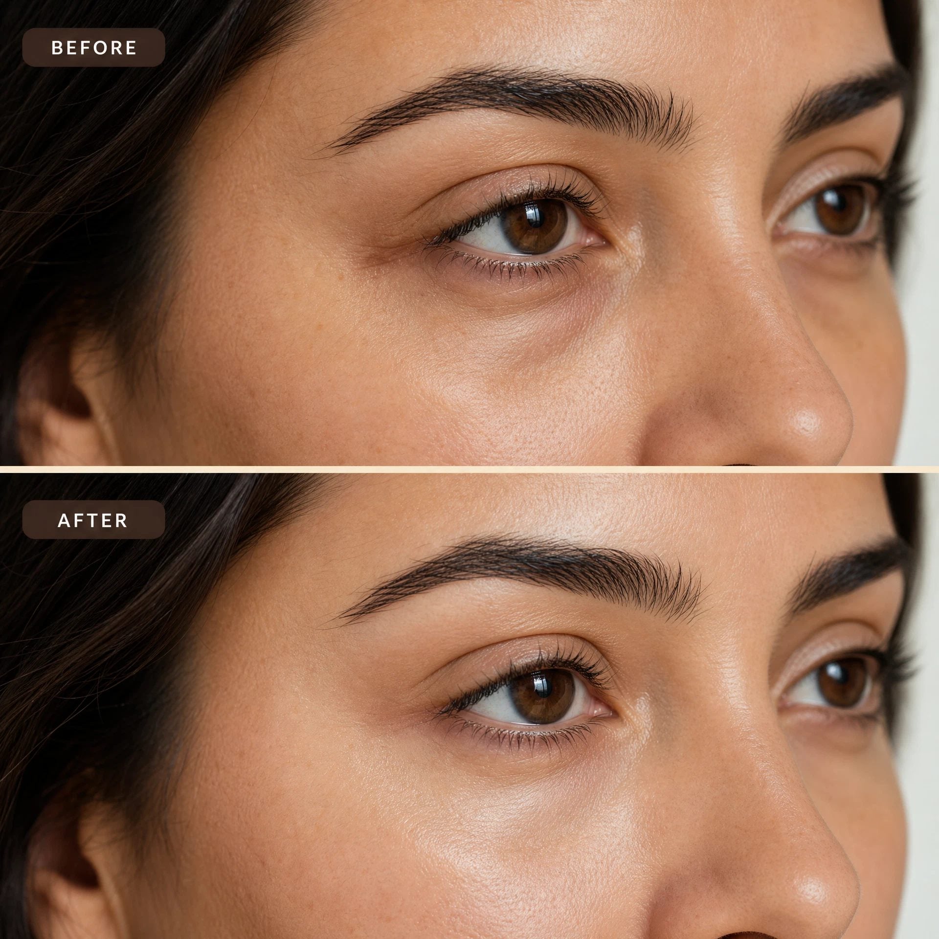 Before and after comparison
